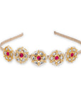 Self Design Kundan Studded Hairband