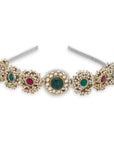 Self Design Kundan Studded Hairband