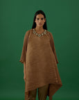 Brown Embellished (Tunic Set)