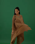 Brown Embellished (Tunic Set)