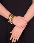 Nyara Bangle Black Gold