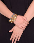Nyara Bangle Dark Grey Gold