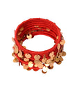 Nyara Bangle Red Gold