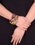 Nyara Bangle Dark Purple Gold