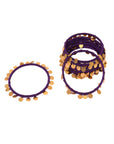 Nyara Bangle Dark Purple Gold