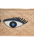 Bamboo Wood With Eye Beaded Patch Zipper Beach (Bag)
