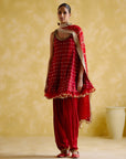 Neo Red Kurti Kurta Set