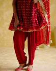 Neo Red Kurti Kurta Set
