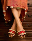 Adhika Red (Slider Heel)