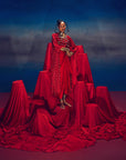 Malini Red (Bandhini)