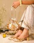 Nabhya Mule Heel & Nabhya Potli (Combo)