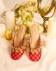 Nabhya Mule Heel & Nabhya Potli (Combo)