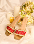Adhika Red (Slider Heel)