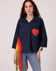 Rainbow Shirt - Navy Blue