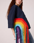 Rainbow Shirt - Navy Blue