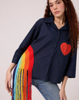 Rainbow Shirt - Navy Blue