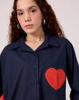 Rainbow Shirt - Navy Blue