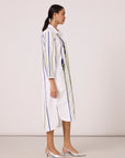 Renne Applique Dress - Bright White