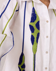 Renne Applique Dress - Bright White
