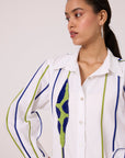 Renne Applique Dress - Bright White
