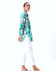 Lexy Shirt - Green Floral