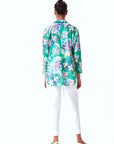Lexy Shirt - Green Floral