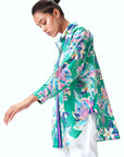 Lexy Shirt - Green Floral
