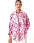 Lexy Shirt - Red Tropical