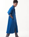 Notch Collar Jacket Set With Scarf
