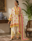Ivory-Yellow Kurta Set