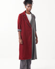 Two Tone Notch Jacket Set