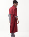 Two Tone Notch Jacket Set