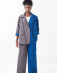 Two Tone Jacket Set