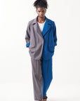 Two Tone Jacket Set