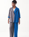 Two Tone Jacket Set
