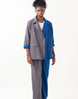 Two Tone Jacket Set