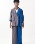 Two Tone Jacket Set