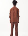 Stripe Band Collar Co-ord Set