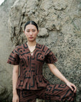 Mekness Kimono Top-Brown