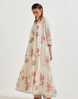 PINK THREE TIERED KURTA SET