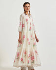 PINK THREE TIERED KURTA SET