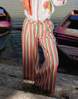 Amer Pants In Multicolour Stripes