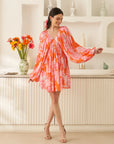 Orange nyra dress