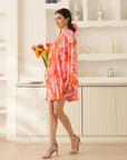 Orange nyra dress