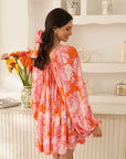 Orange nyra dress