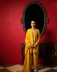 Sunshine Yellow Embroidered Short Kurta Set