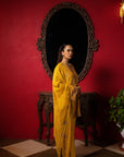 Sunshine Yellow Embroidered Short Kurta Set