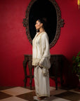 Sage Green Embroidered Short Kurta Set