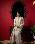 Sage Green Embroidered Short Kurta Set