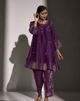 Jharokha Set In Purple